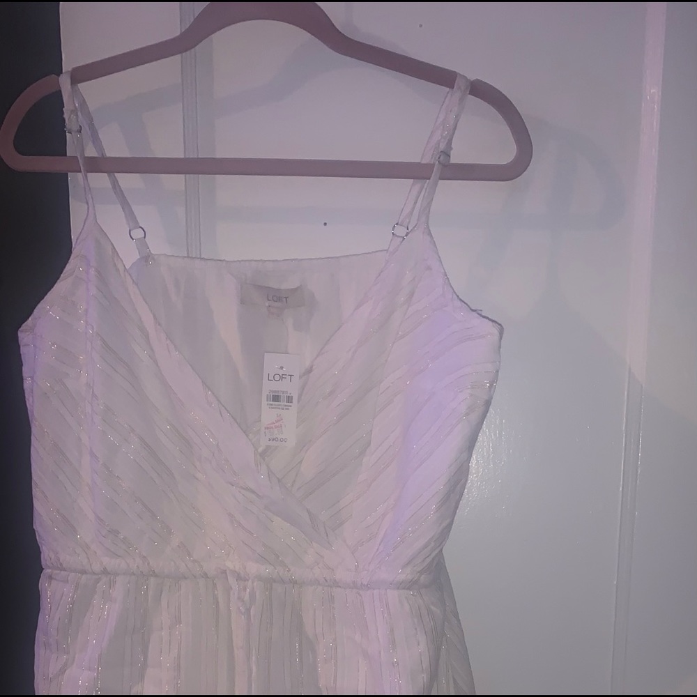 LOFT white dress